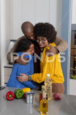 A Texas family spending time together at home