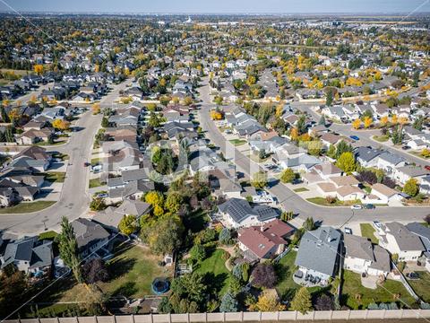 A newly constructed Texas housing development