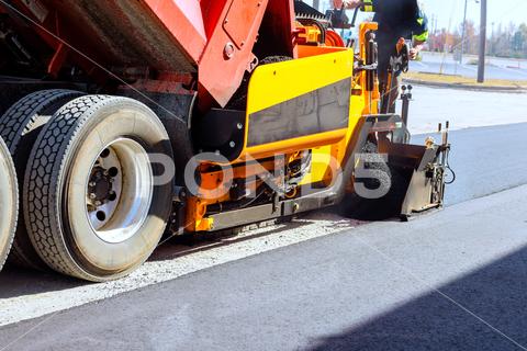 A Texas road construction project with workers and equipment