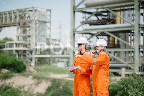 An aggregate plant operations manager on site